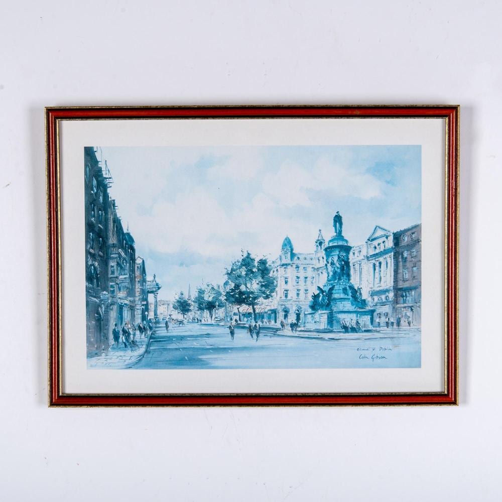 Colin (1935) Gibson comparable auction result: colin gibson dublin o connell street color print on paper