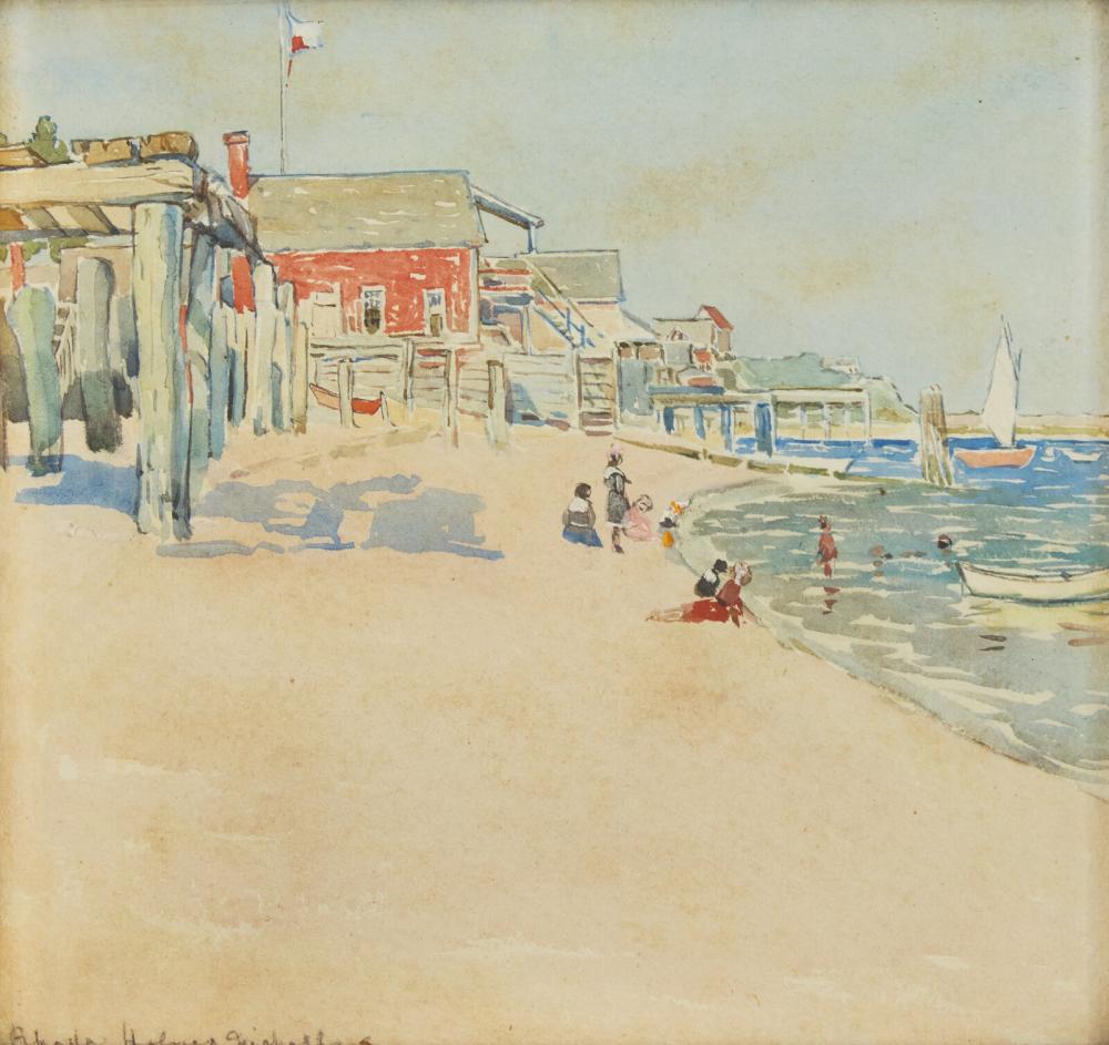 Rhoda Holmes Nicholls comparable auction result: rhoda holmes nicholls american british 1854 1938 a day on the beach provincetown