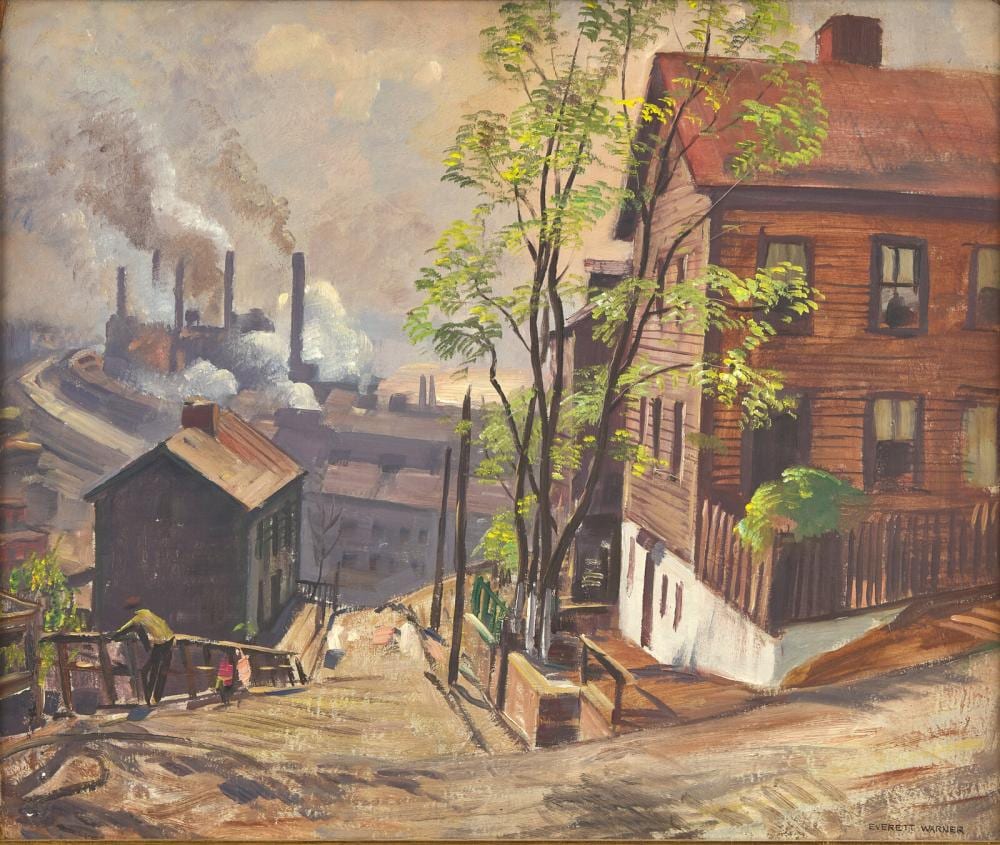 Everett Longley Warner comparable auction result: everett longley warner american 1877 1963 houses and factories
