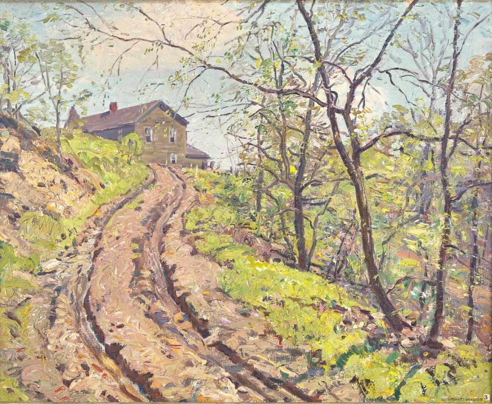 Everett Longley Warner comparable auction result: everett longley warner american 1877 1963 the rutted road