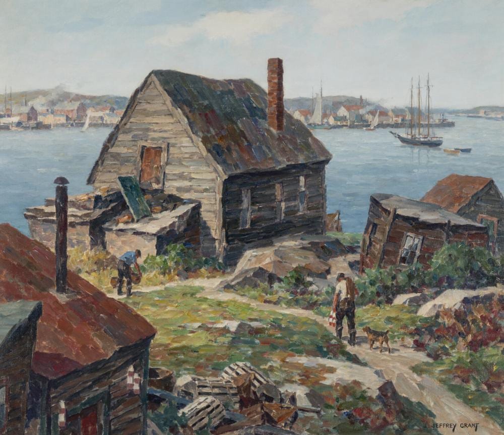 J. Jeffrey Grant comparable auction result: j jeffrey grant american 1883 1960 afternoon gloucester
