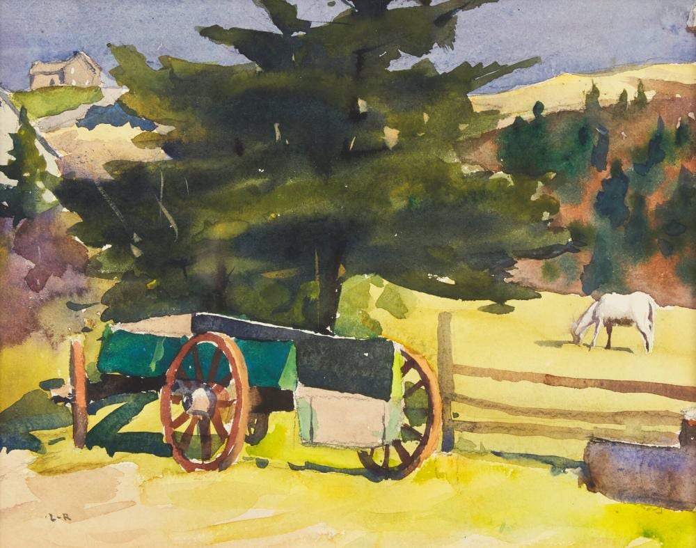 Harry Leith-Ross comparable auction result: harry leith ross american 1886 1973 old farm wagon