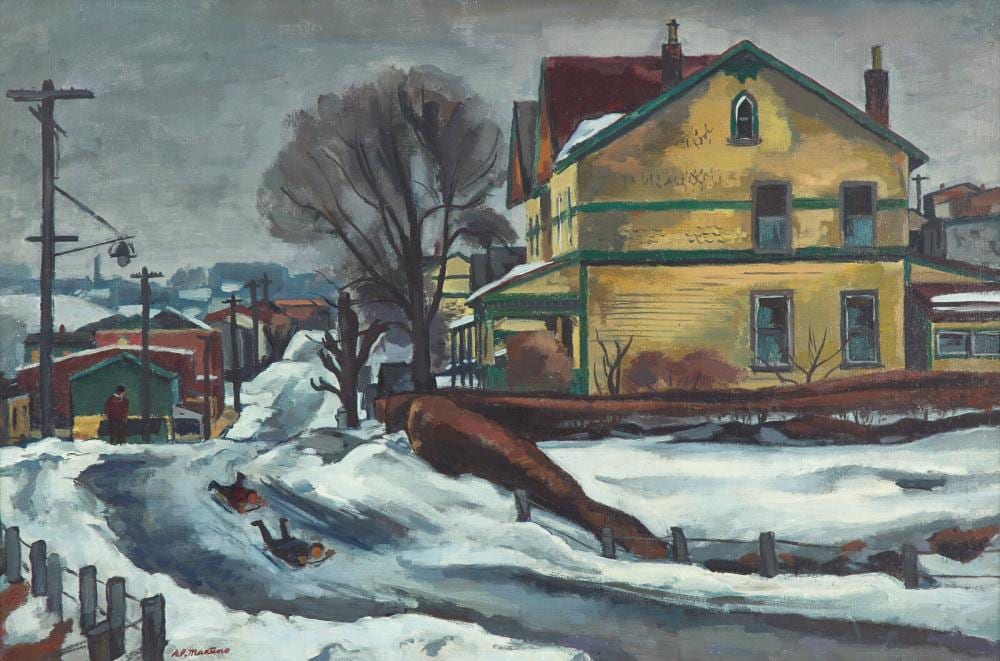Antonio Pietro Martino comparable auction result: antonio martino american 1902 1988 winter manayunk