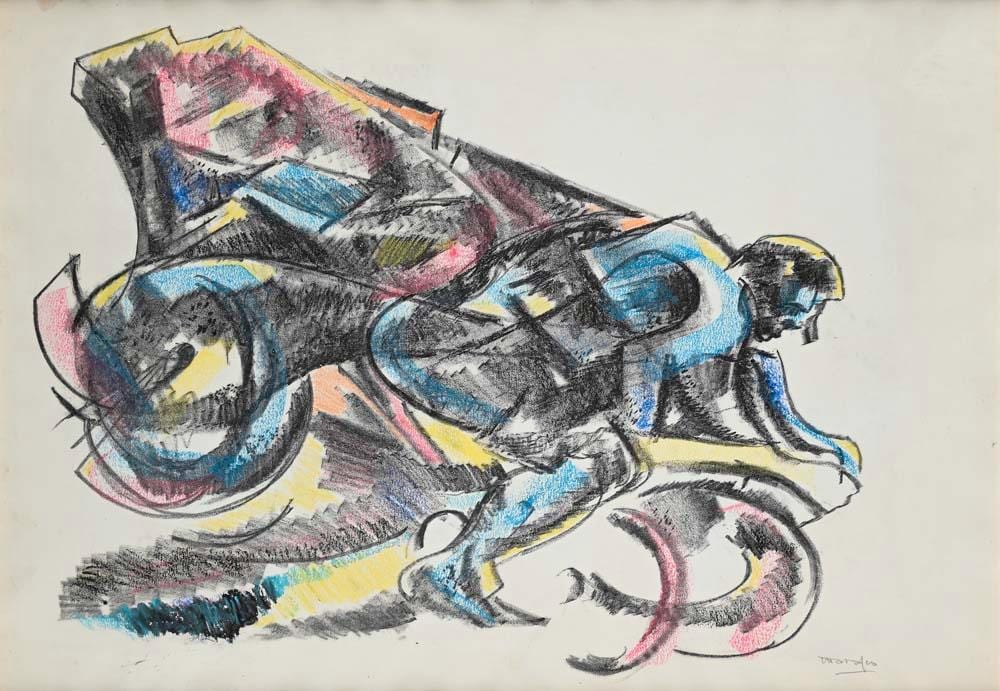 Antonio Marasco comparable auction result: antonio marasco nicastro 1896 firenze 1975 cyclist