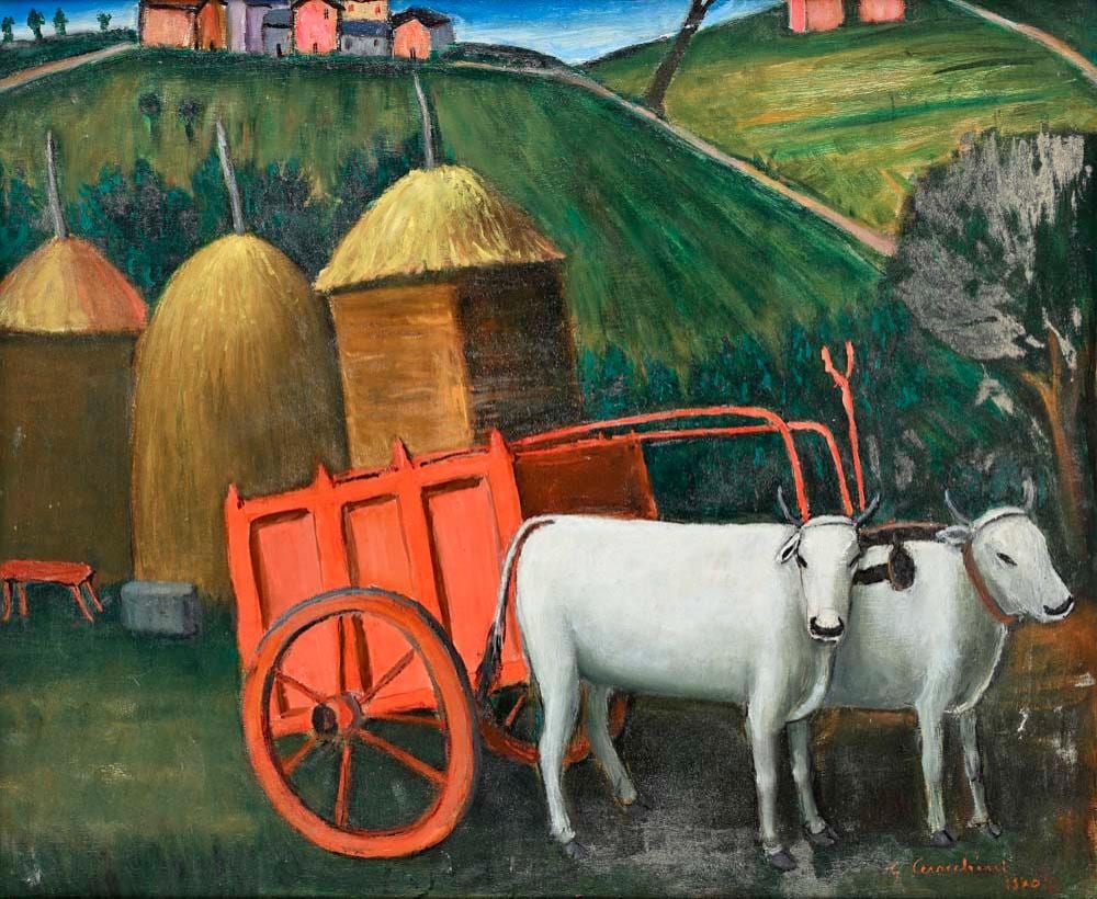 Gisberto Ceracchini comparable auction result: gisberto ceracchini foiano della chiana 1899 petrignano del lago 1982 1982 the red wagon