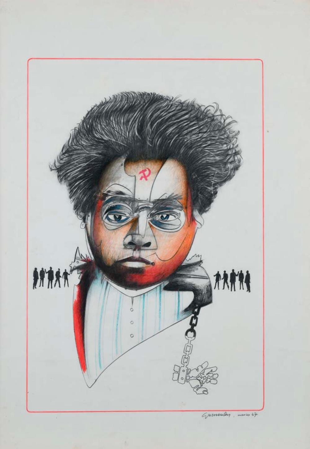 giuseppe guerreschi milano 1929 nizza 1985 gramsci · Casa d'aste ARCADIA · 2025-06-10 Giuseppe Guerreschi comparable auction result: giuseppe guerreschi milano 1929 nizza 1985 gramsci