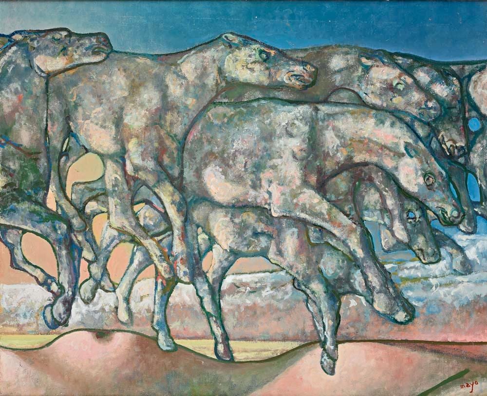 Antoine Mayo comparable auction result: antoine mayo porto said 1905 seine port 1990 nuages