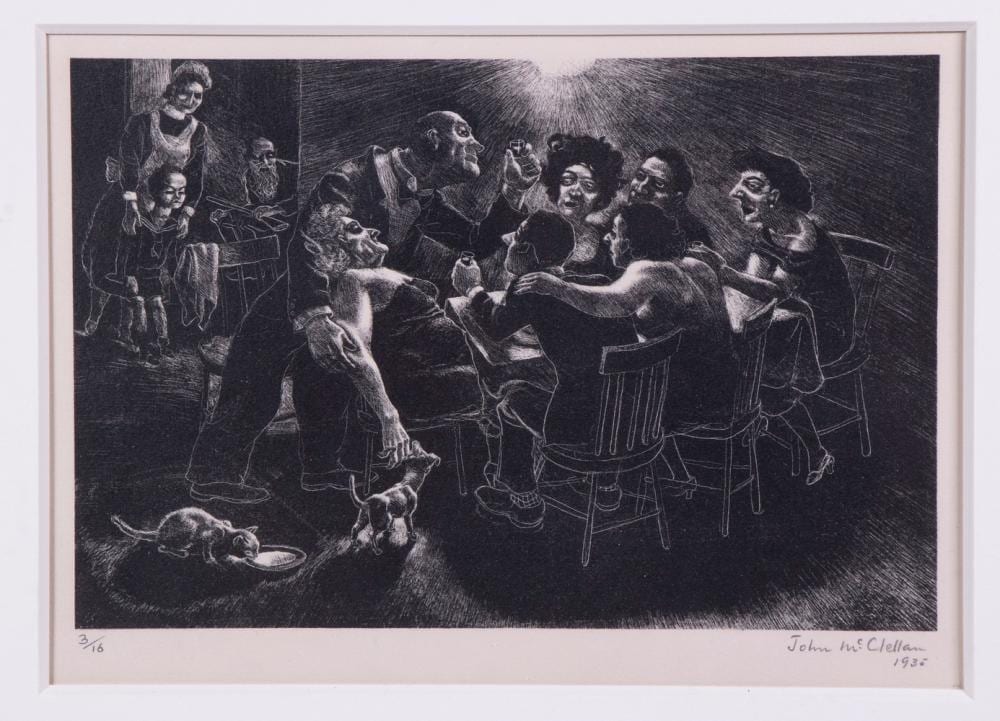John McClellan comparable auction result: john ward mcclellan ny 1908 1986