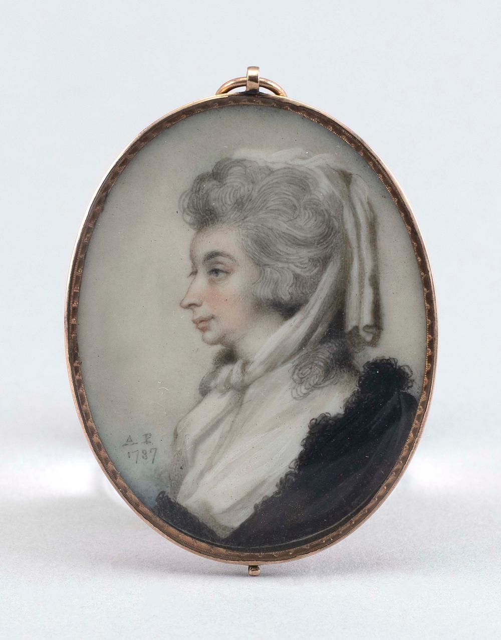 Andrew Plimer comparable auction result: andrew plimer united kingdom england 1763 1837 miniature portrait on ivory of a lady in profile framed 2 25 x 1 875