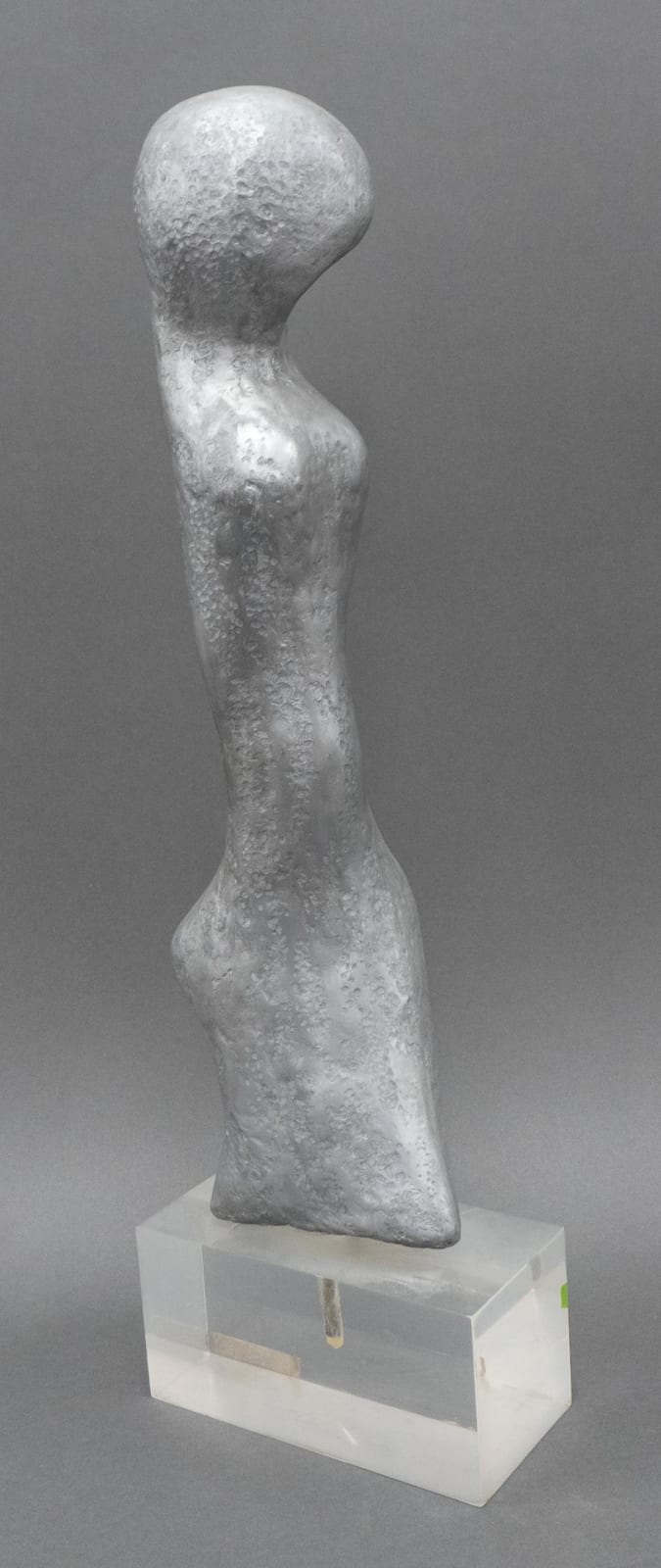 Retha Walden Gambaro comparable auction result: retha walden gambaro native american 1917 2013 fetish iii silver painted composition and aluminum sculpture on acrylic stand h overall 26 1 4 in 66 7 cm