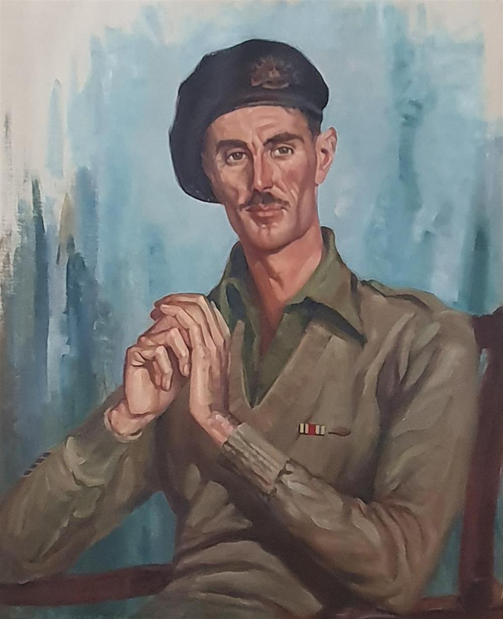 Constance Tempe Manning comparable auction result: constance tempe manning 1896 1960 sgt shawn hamilton o leary 1944 oil on canvas signed and dated lower left 75 x 60 cm in
