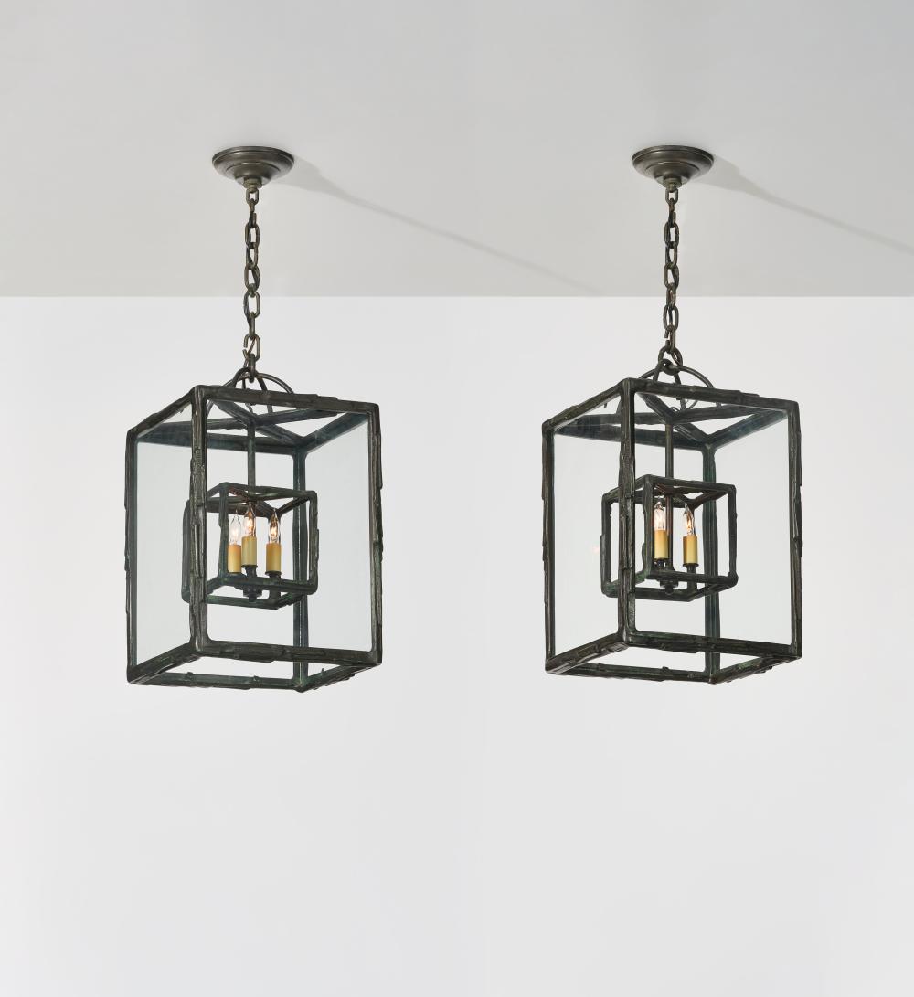 Bruno Romeda comparable auction result: bruno romeda 1933 2017 pair of lanterns 2000 19 x 11 x 11 in 48