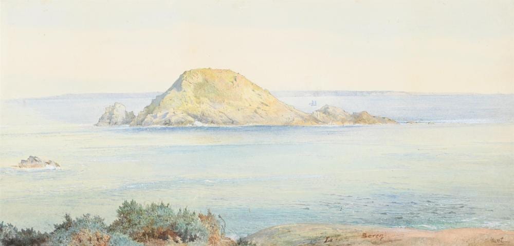 Alfred William Hunt comparable auction result: alfred william hunt 1830 1896 view of sark