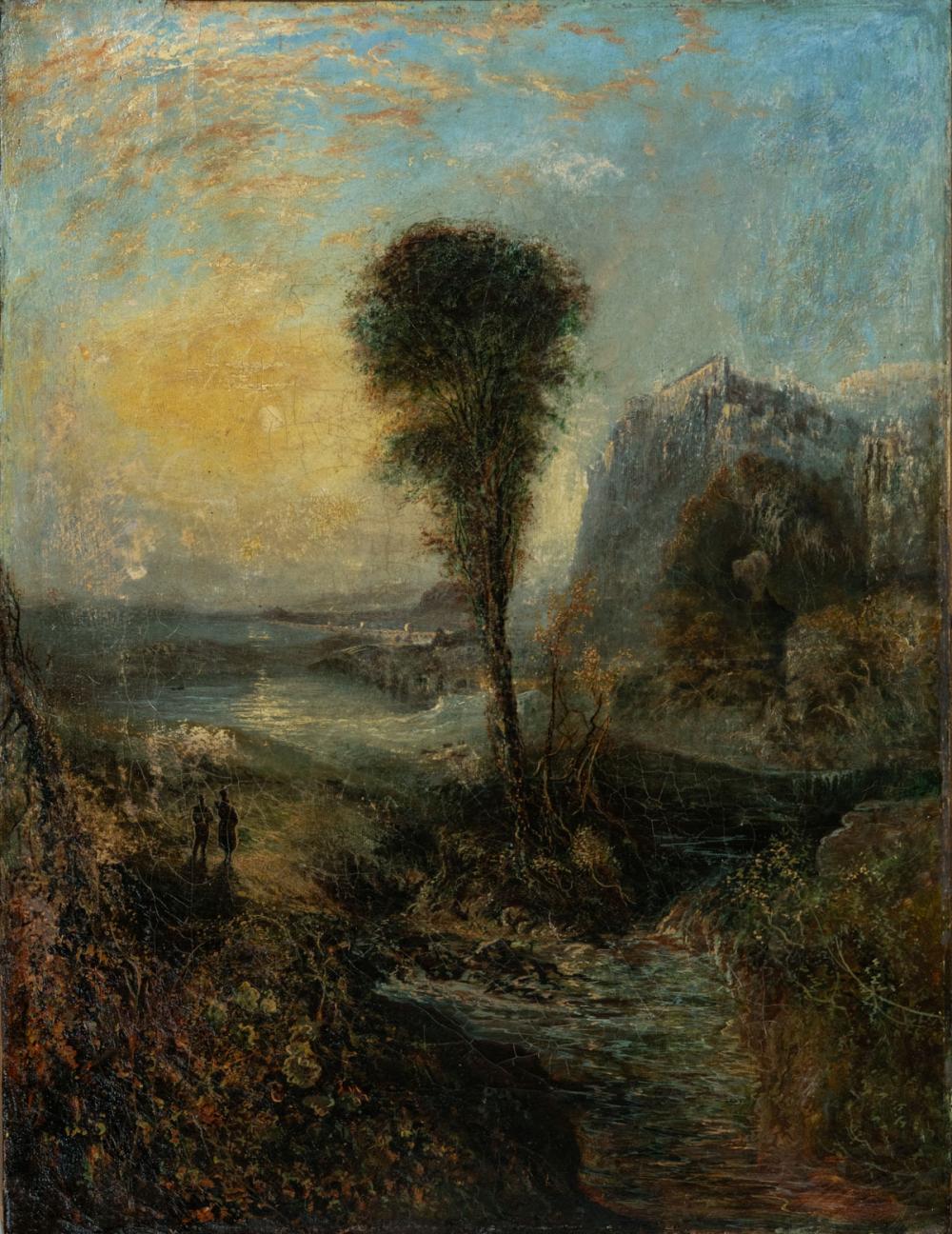 Francis Danby comparable auction result: francis danby 1793 1861 moonlight landscape