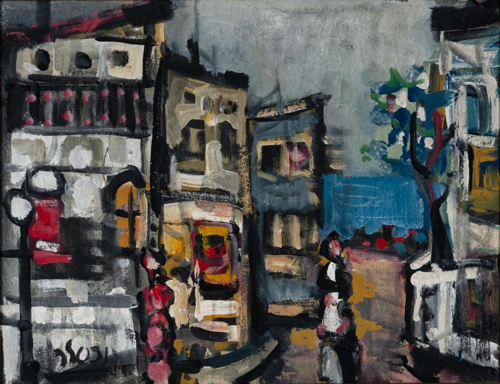 Jacob Wexler comparable auction result: jacob wexler 1912 1995 urban scene