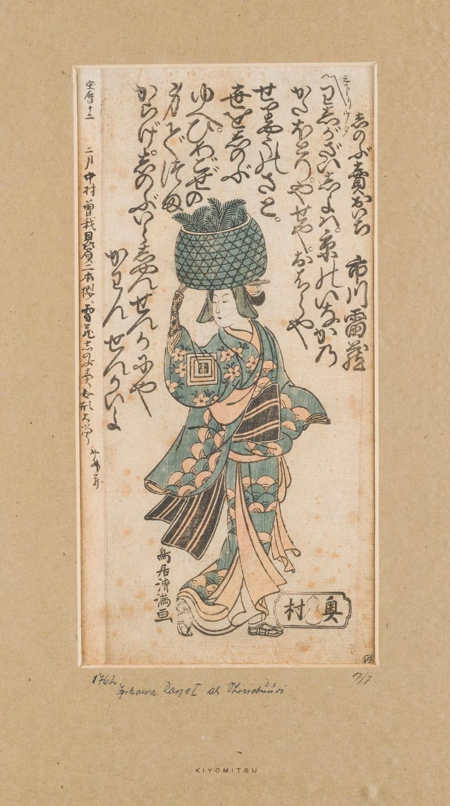 Torii Kiyomitsu comparable auction result: torii kiyomitsu zwei ukiyo e