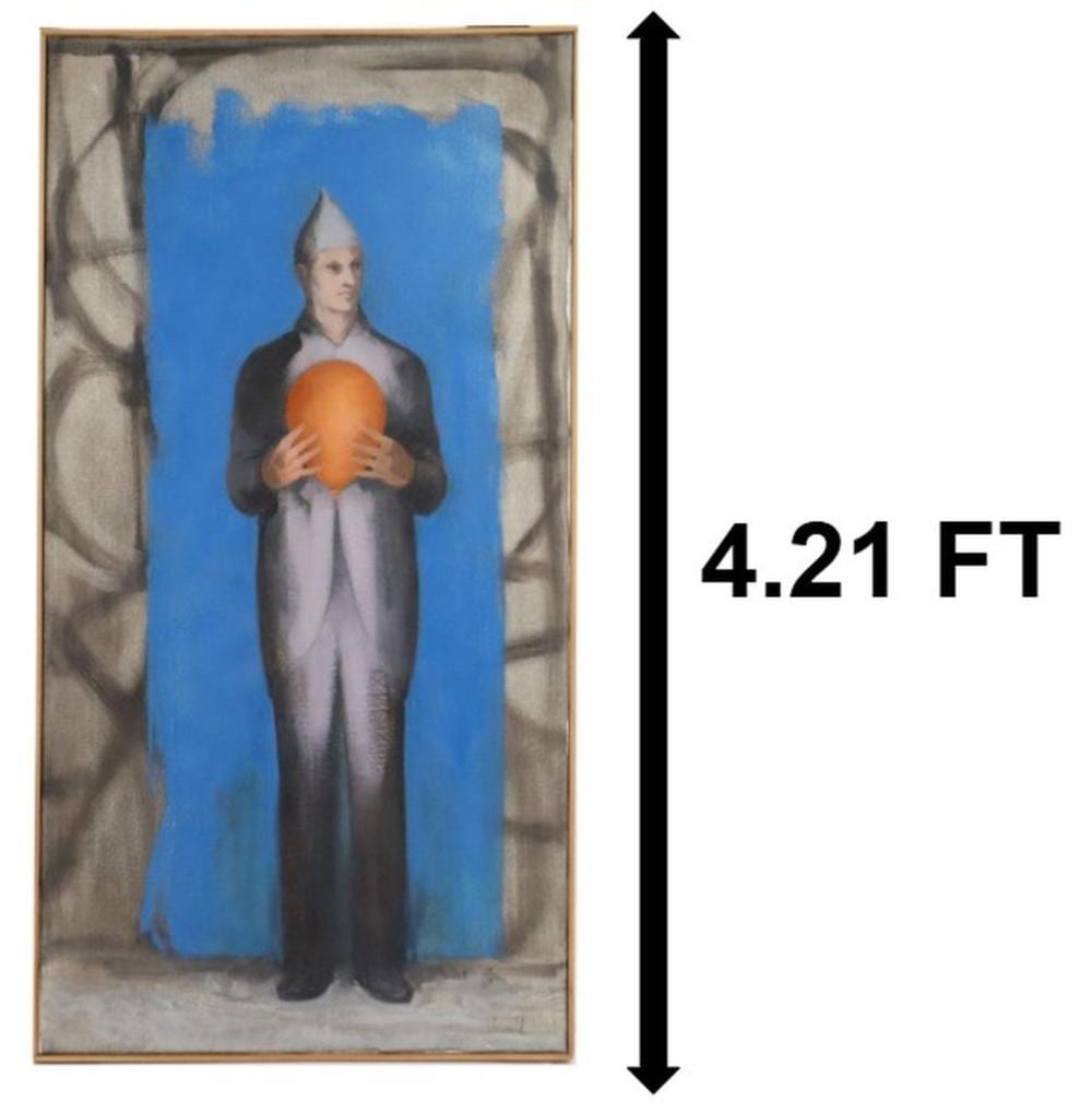 Joseph Jeswald comparable auction result: joseph jeswald 1927 2009 american oil on canvas figural portrait wizard