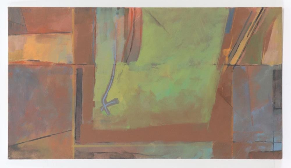 Darrell Crisp comparable auction result: darrell crisp 2oth century american signed abstract oil on canvas