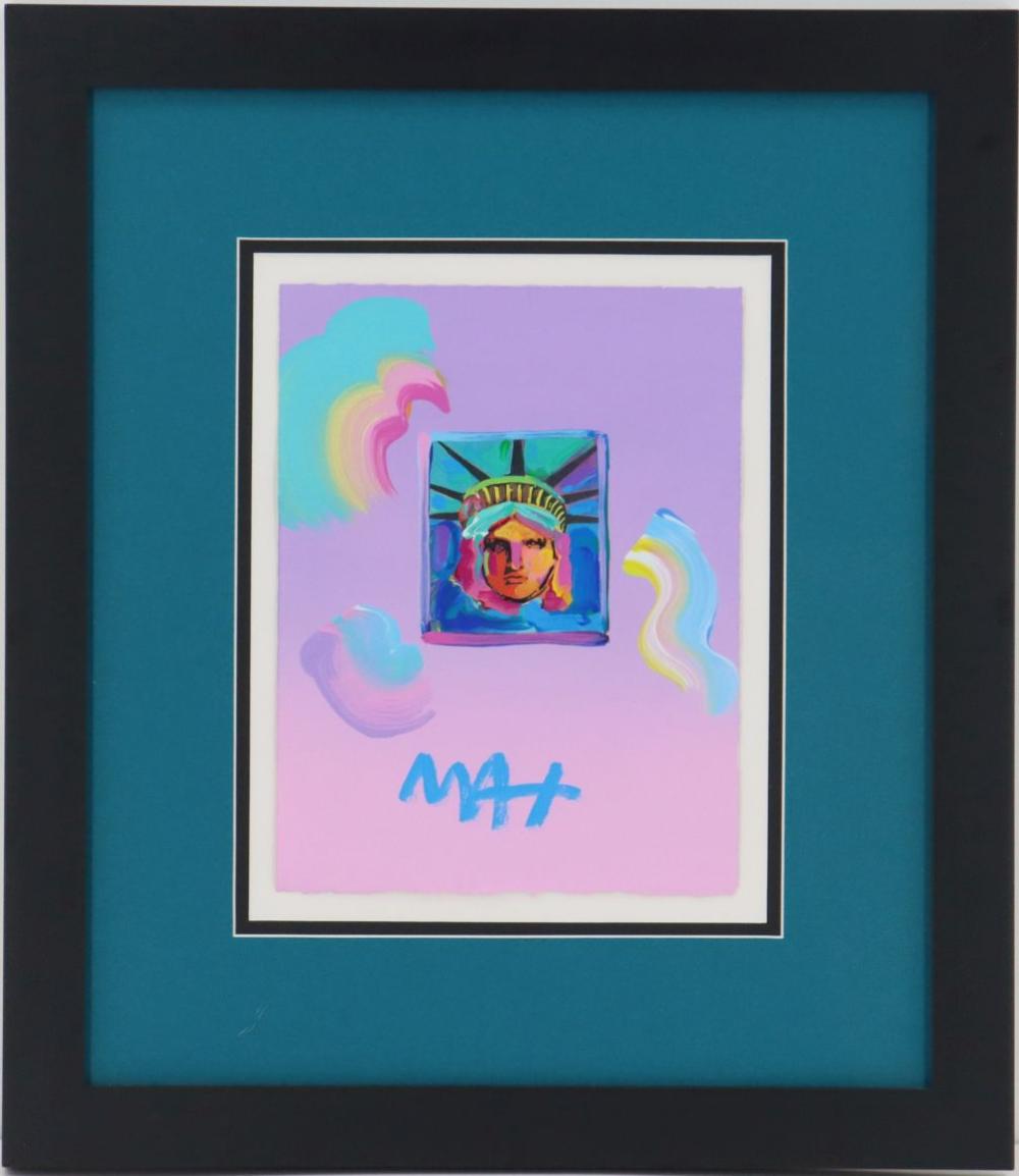 Auction comp thumbnail for Peter Max (Born 1937) American, Mixed Media with Acrylic on Paper (Sarasota Estate Auction, Lot 162)