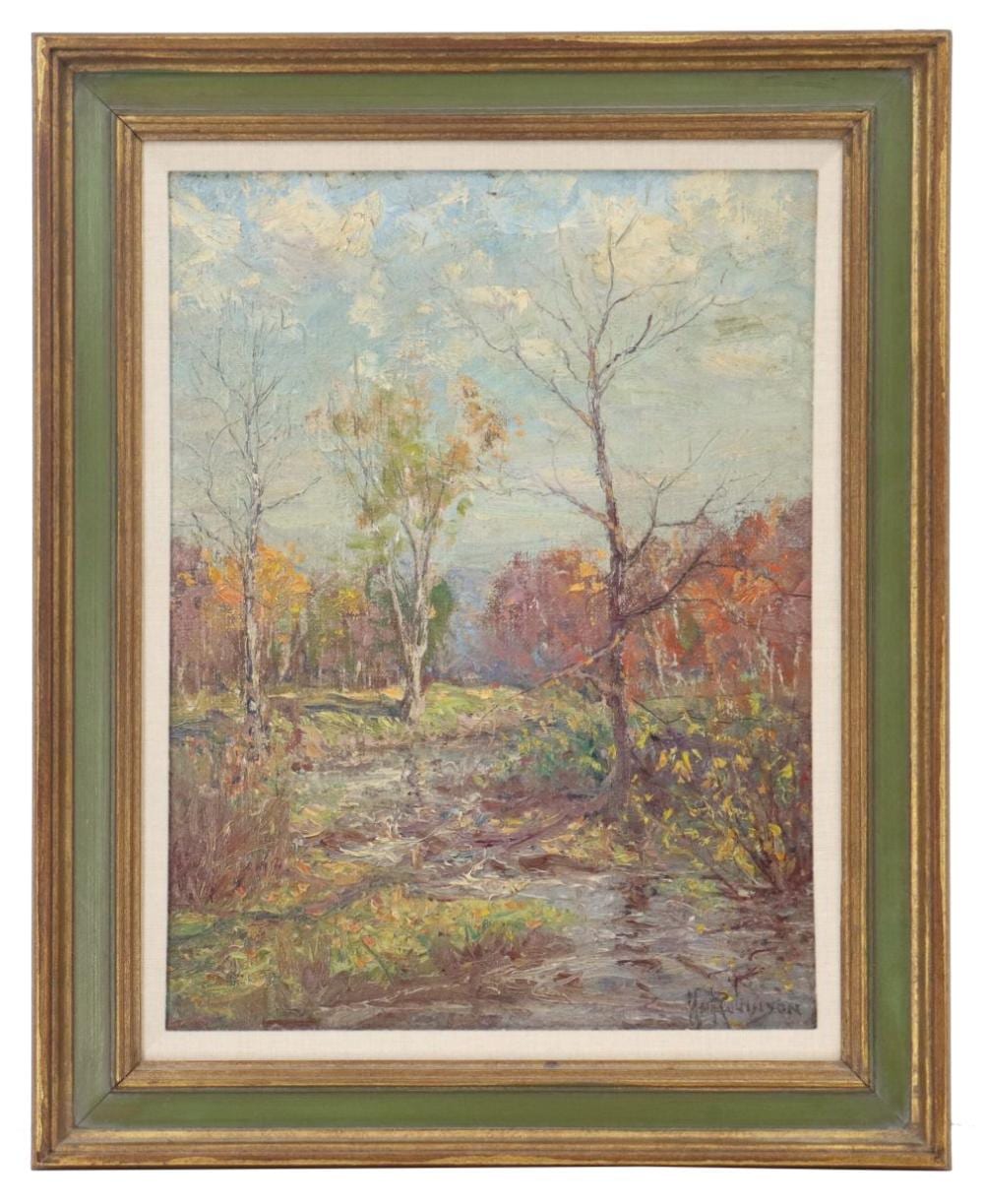 Hal Robinson comparable auction result: hal robinson 1867 1933 english oil on board impressionist landscape