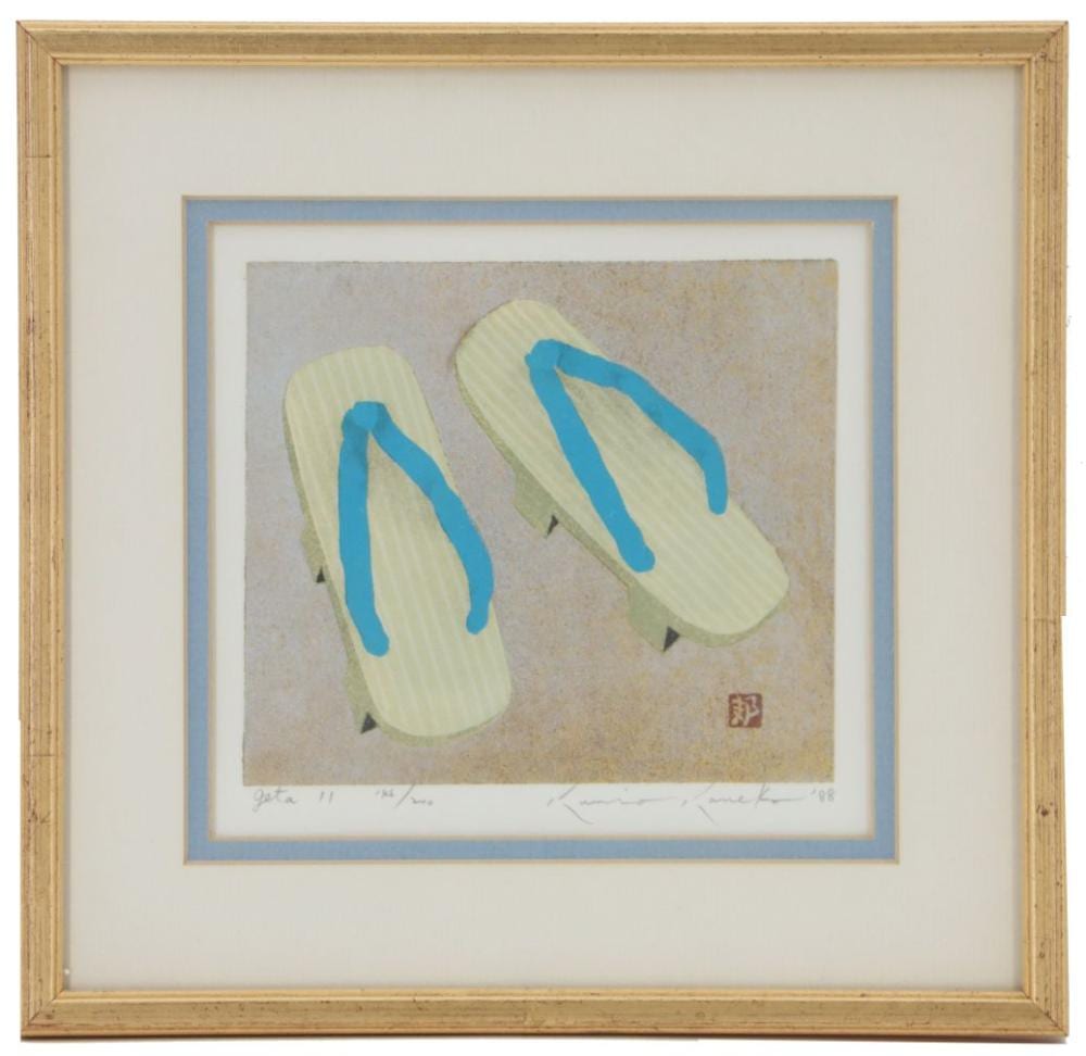Kunio Kaneko comparable auction result: kunio kaneko born 1949 japanese woodblock print pencil signed titled and numbered greta ii 146 200