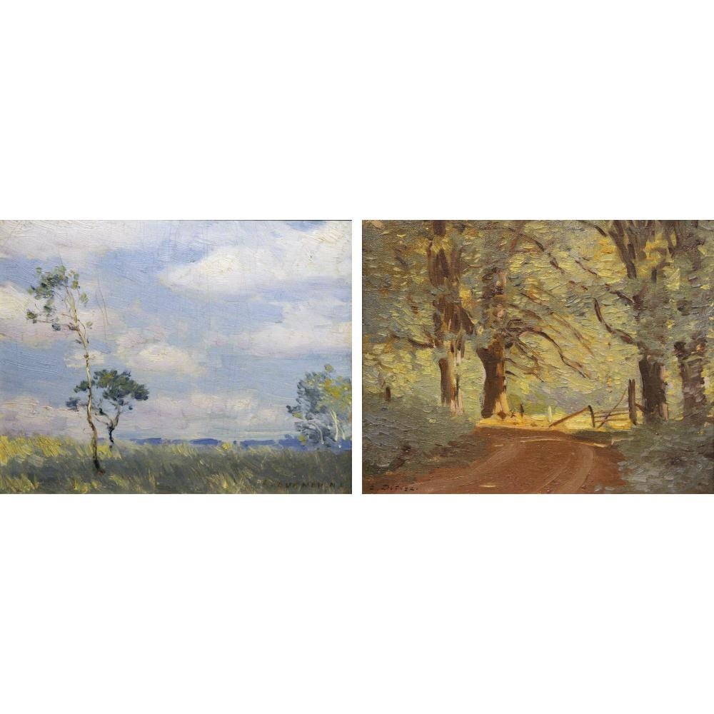 Edward Dufner comparable auction result: edward dufner american 1872 1957 2 works