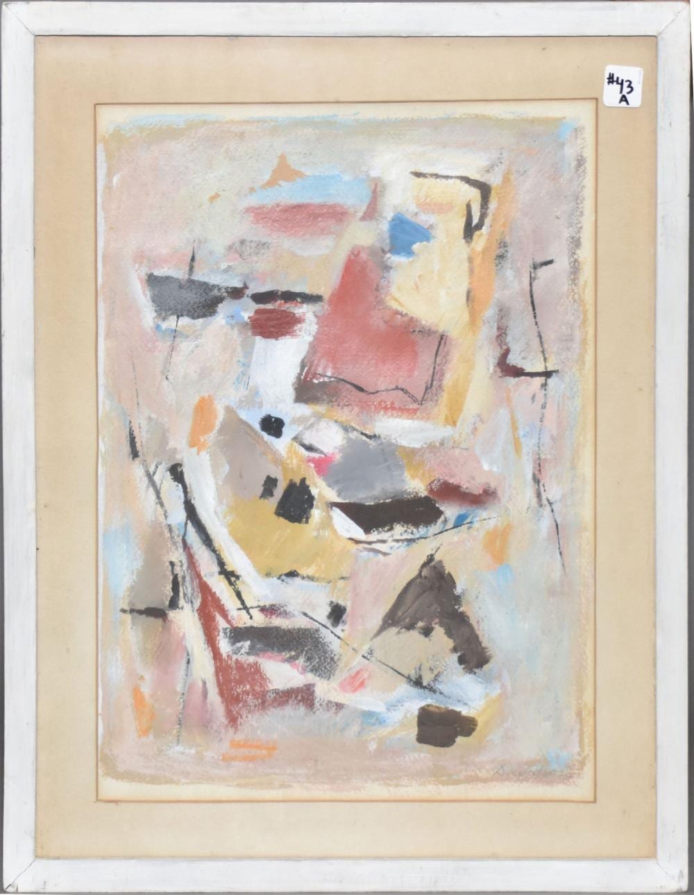 Morris Davidson comparable auction result: morris davidson am 1898 1979 oil on canvas mix media abstract sign lower right site 18 1 4 x 13 1 4 overall frame size 23 1 4 x 18 1 4