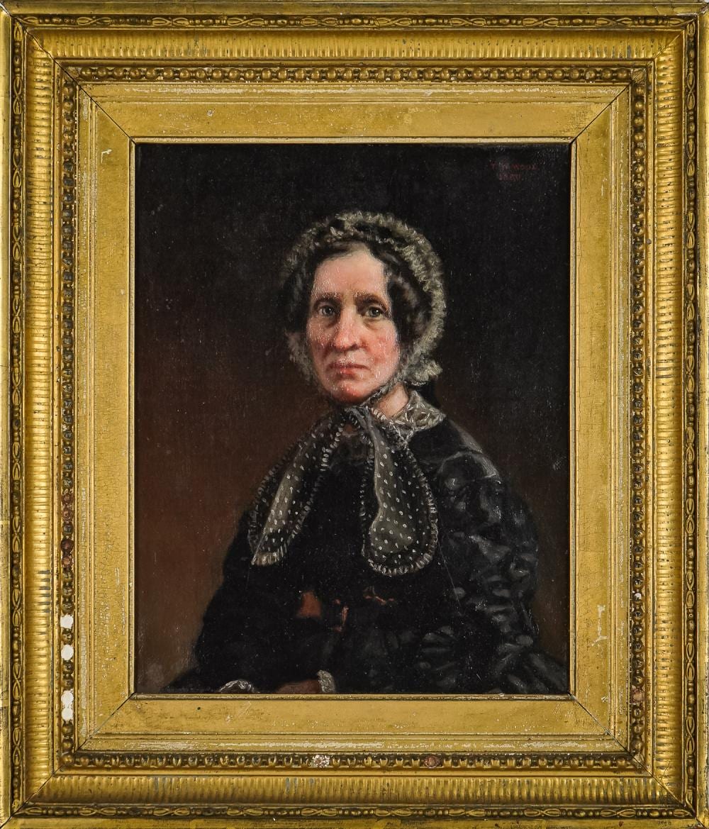 Thomas Waterman Wood comparable auction result: thomas waterman wood vt 1823 1903 portrait of an older woman