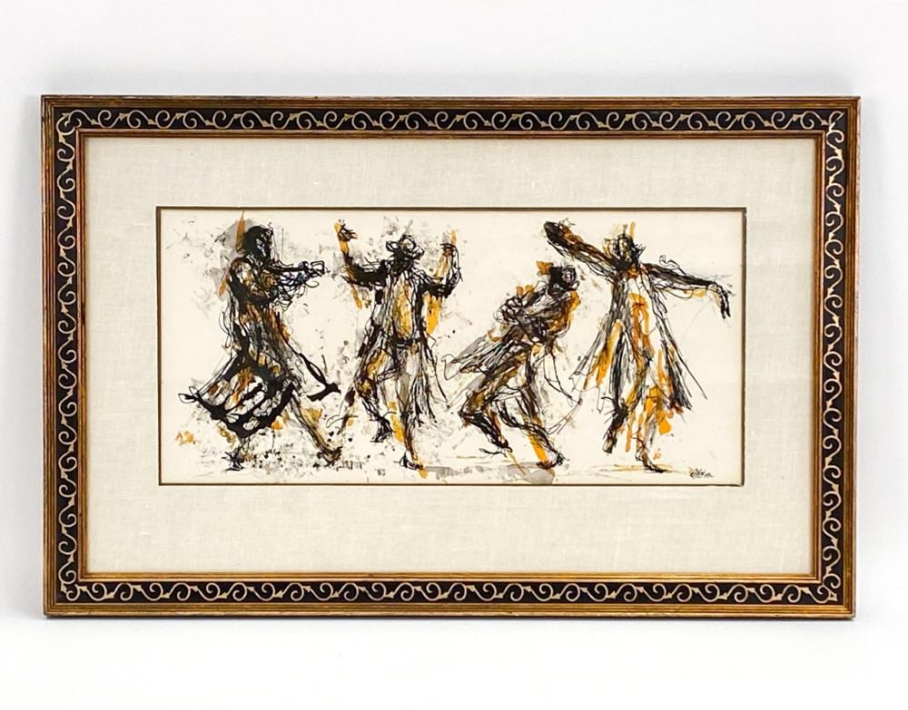 ted jaslow b 1934 absract ink wash · Westport Auction · 2025-06-05 Ted Jaslow comparable auction result: ted jaslow b 1934 absract ink wash