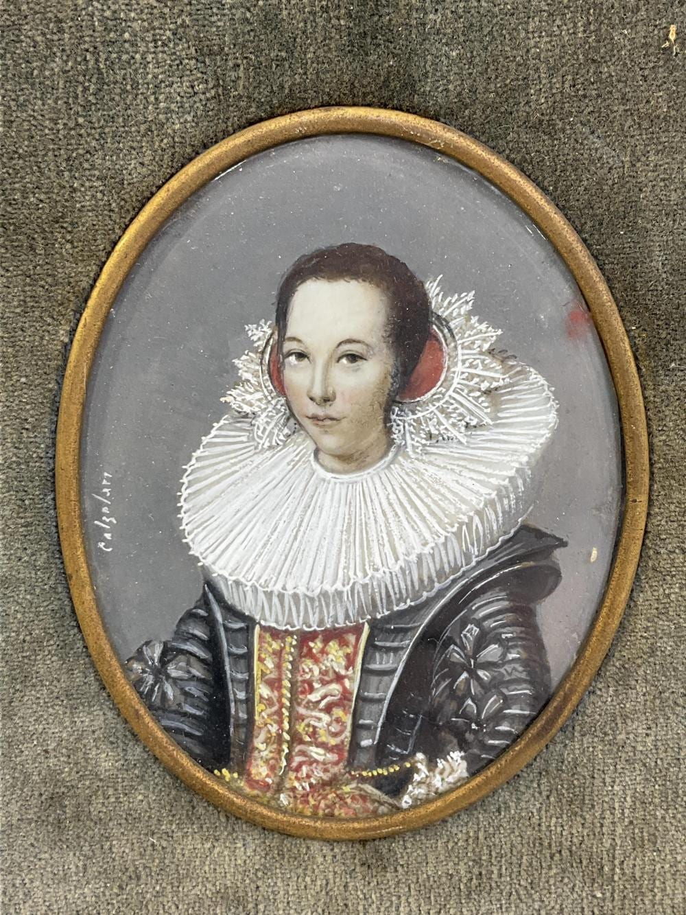 ida Calzolari comparable auction result: ida calzolari b 1936 portrait gouache on cellulo