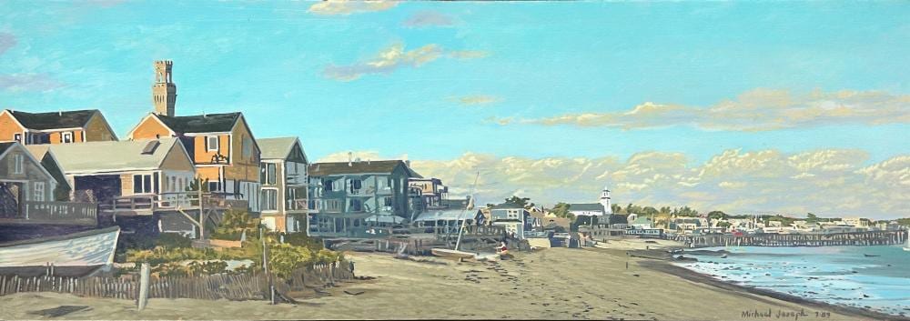 Michael Joseph comparable auction result: michael joseph 1945 provincetown 1989 oil on canvas 16 x 46 16 3 4 x 46 3 4 framed