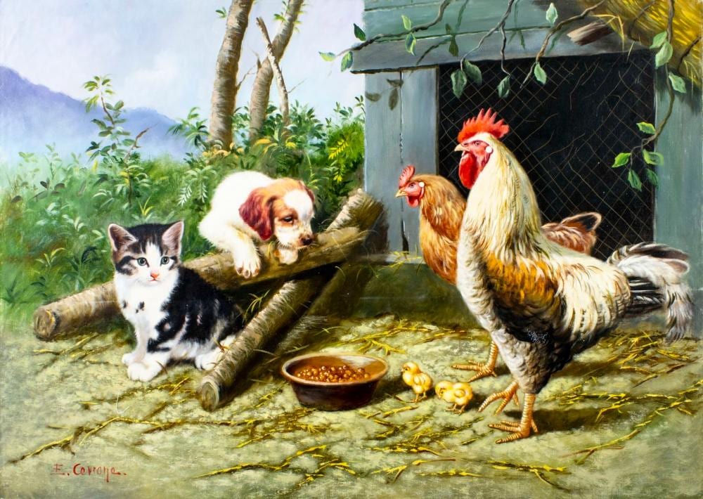 Eduardo Cerrone comparable auction result: eduardo cerrone italy 1928 2011 oil painting