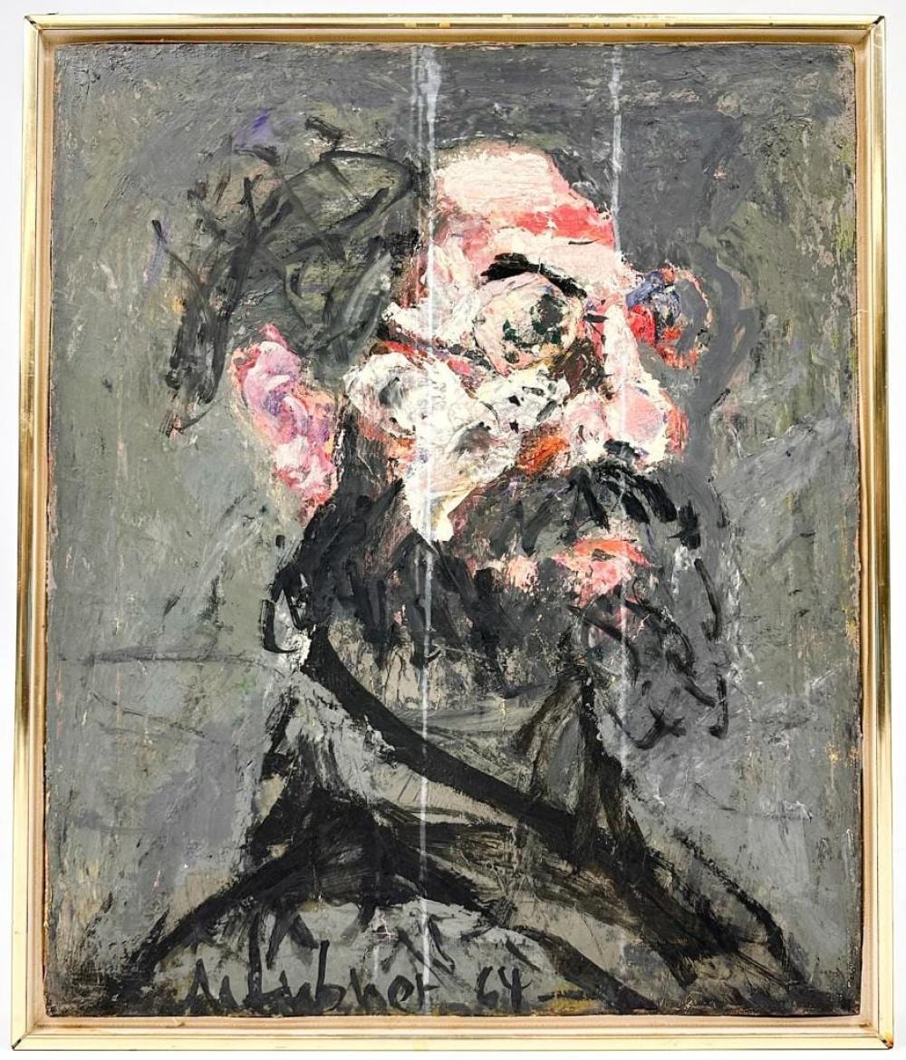 Martin Lubner comparable auction result: martin lubner 1929 2016 oil on canvas portrait 1964