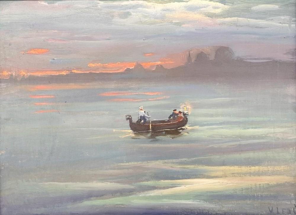 Vasili Levi comparable auction result: vasili levi russian 1878 1954 oil on canvas night at sea