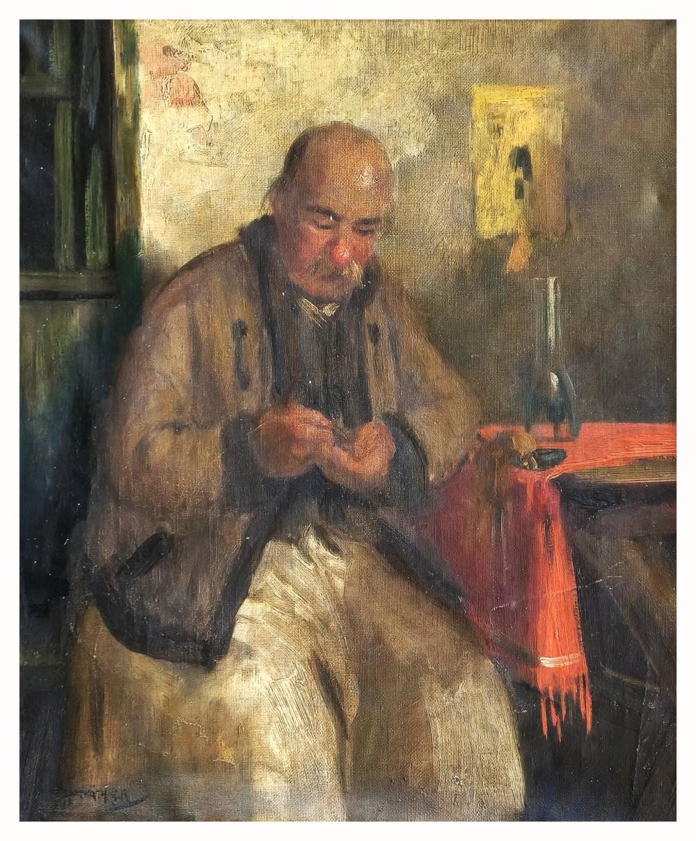 Andor G. Horvath comparable auction result: andor g horvath 1876 1966 vieil homme la taverne
