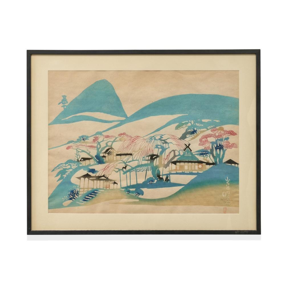 Inagaki Nenjiro comparable auction result: inagaki nenjiro mikumo 1902 1963 paesaggio inagaki nenjiro mikumo 1902 1963 landscape