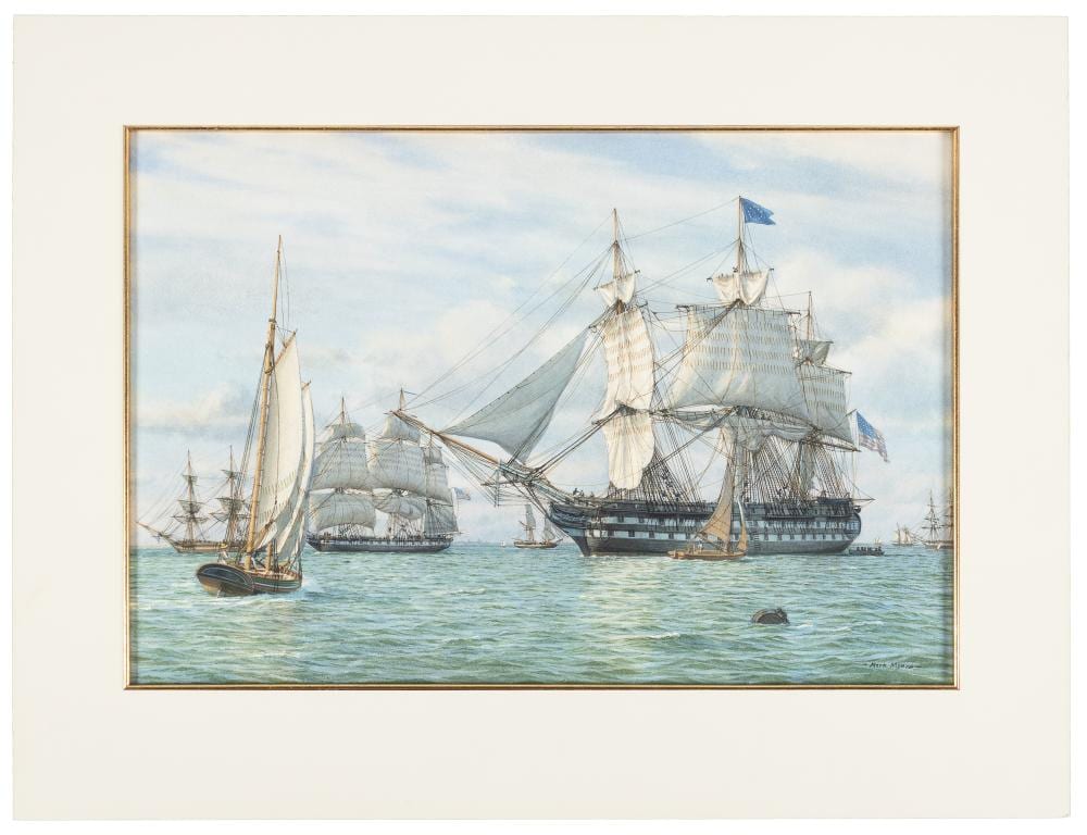 Mark Richard Myers comparable auction result: original watercolor signed by mark richard myers