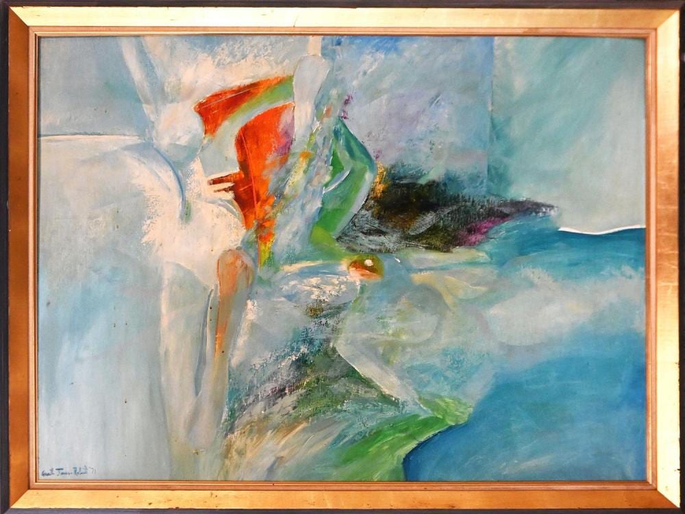 Gareth Jones-Roberts comparable auction result: gareth jones roberts sunfigure swimmers and reef 1971