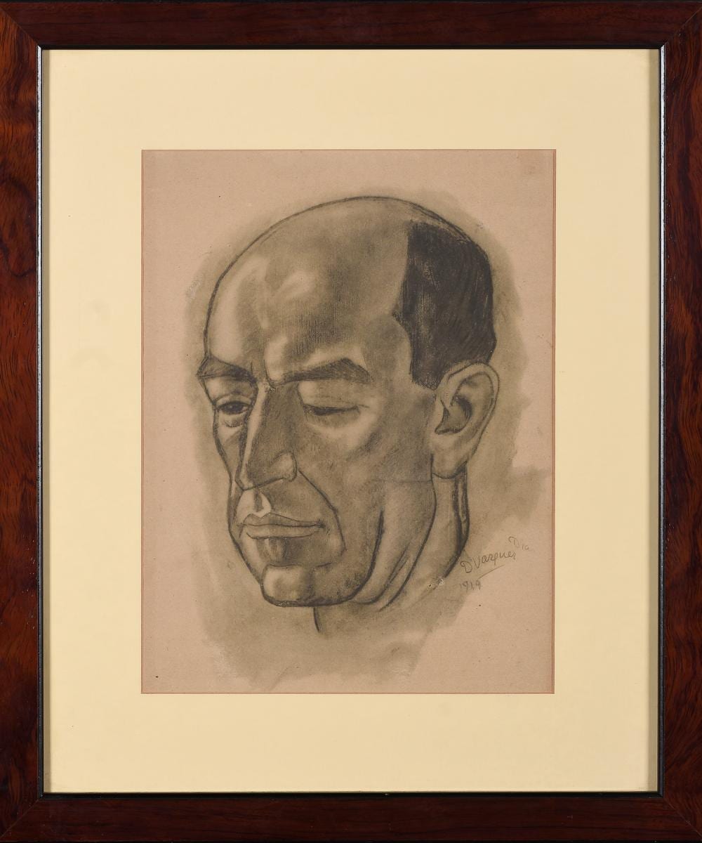 Daniel Vázquez Díaz comparable auction result: daniel v zquez d az retrato de manuel de falla