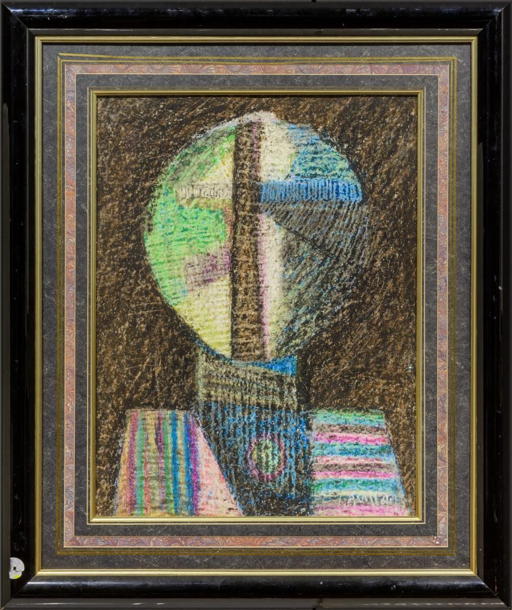 Simon Avissar comparable auction result: simon avissar israeli born 1948 pastel abstract cross signed 65 x 48