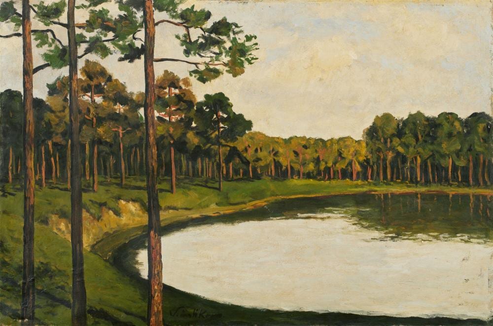 Walter Leistikow comparable auction result: walter leistikow lake grunewald
