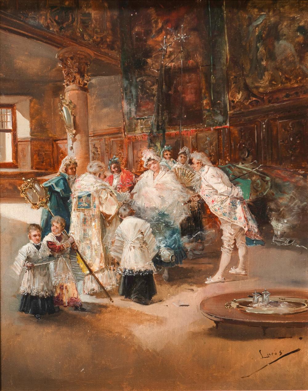 Eugenio Lucas y Villaamil comparable auction result: eugenio lucas villamil madrid 1858 1918 the baptism