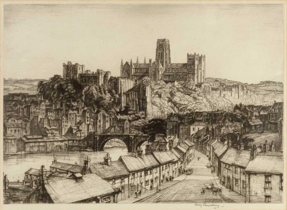 Henry Rushbury comparable auction result: henry rushbury 1889 1968 durham 1934 signed in pencil in the margin etching 27 x 34cm