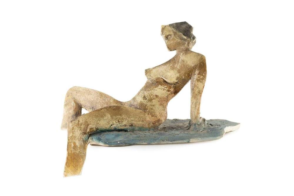ivor abrahams 1935 2015 the bather signed with monogram 43cm across · Mallams · 2025-06-19 Ivor Abrahams comparable auction result: ivor abrahams 1935 2015 the bather signed with monogram 43cm across