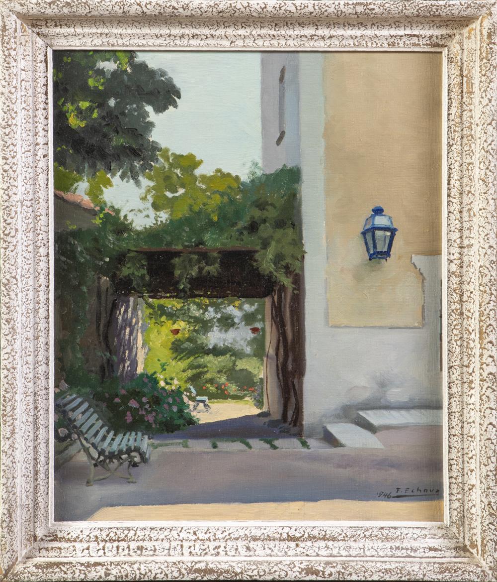Francisco Echauz comparable auction result: francisco echauz madrid 1927 2011 garden view 1946