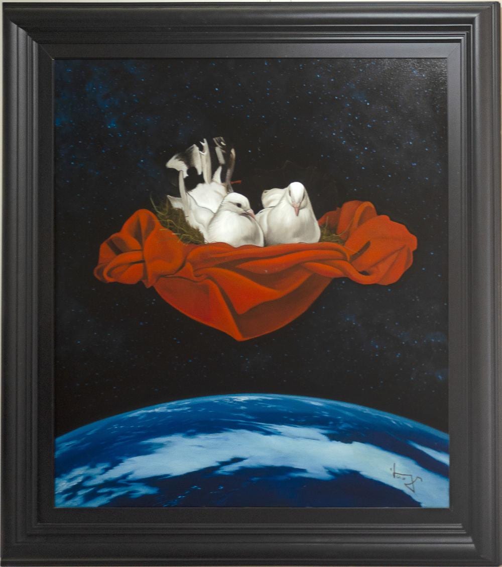 angelos panagiotou doves in space · Cypria Auctions · 2025-06-18 Angelos comparable auction result: angelos panagiotou doves in space