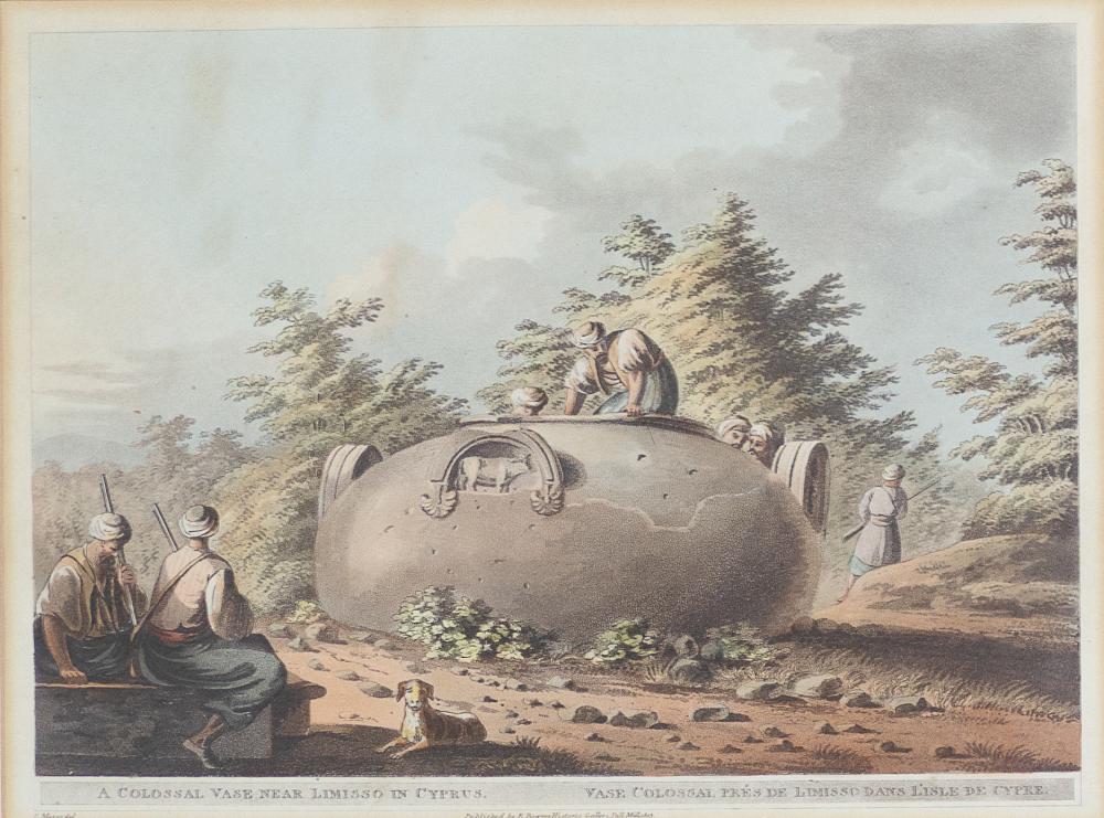 Luigi Mayer comparable auction result: luigi mayer a colossal vase near limassol in cyprus