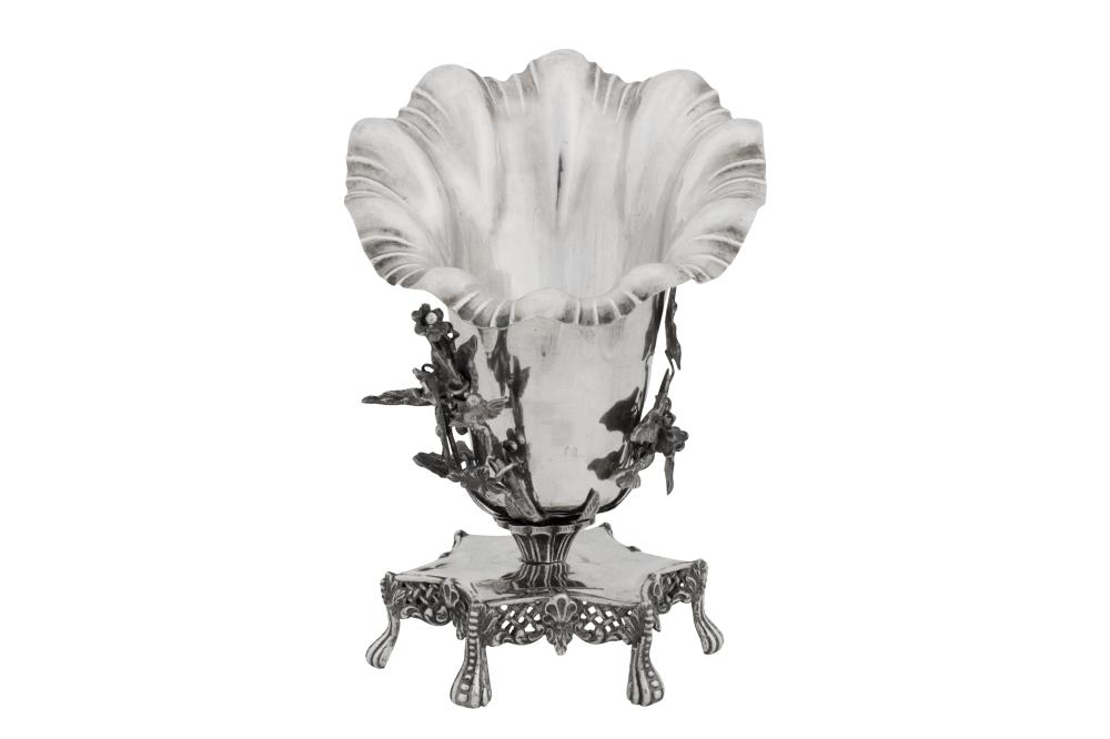 A mid-19th century Ottoman Turkish silver spoon warmer, circa 1850, Tughra of Sultan Abdul Mecid (1839-61) sold by Chiswick Auctions, lot 237 — auction record photograph
