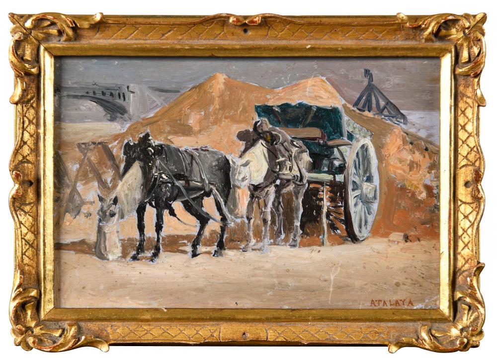 Enrique Atalaya comparable auction result: enrique atalaya 1851 1914 la pause des chevaux