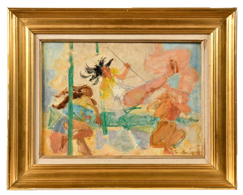 Jean Aujame comparable auction result: jean aujame 1905 1965 la balan oire 1956